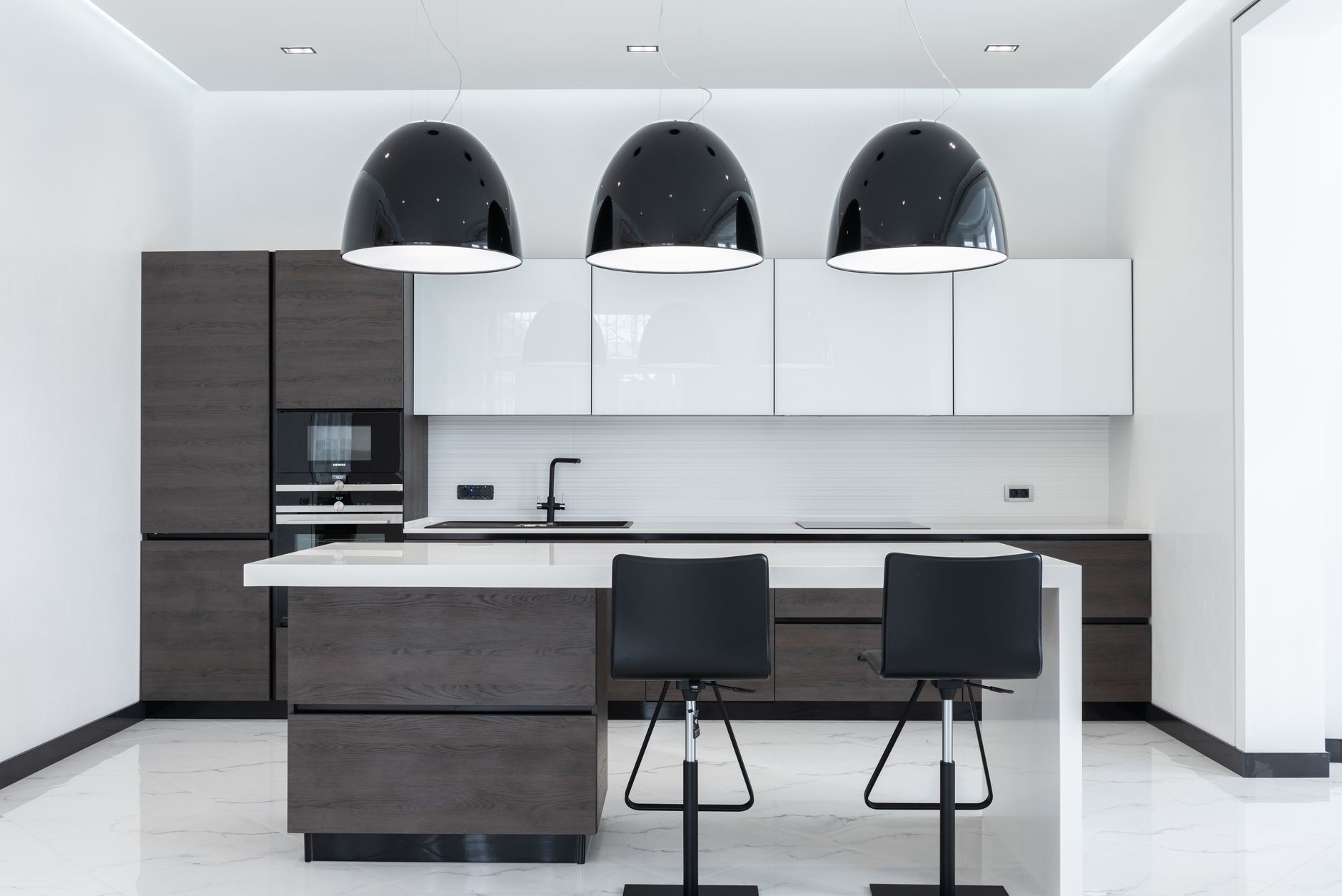 Illuminazione cucina moderna e rustica